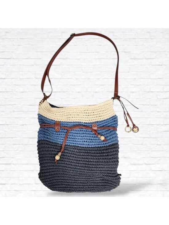 Lucky Brand Handbags - Lucky Brand Horizontal Stripe Paper Beach Tote Bag